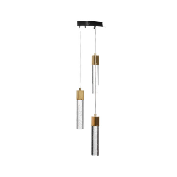 LÁMPARA CANDIL LED 80 X 20 CM DORADO