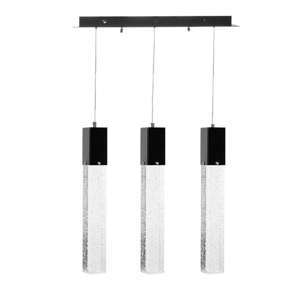 LÁMPARA CANDIL LED 70 X 30 X 12 CM NEGRO