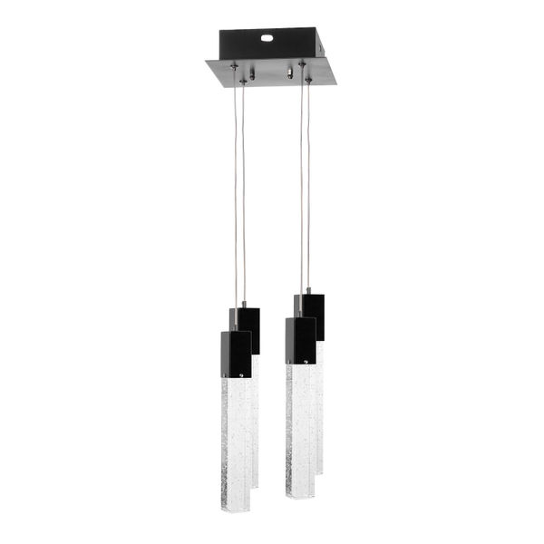 LÁMPARA CANDIL LED 80 X 30 X 30 CM NEGRO