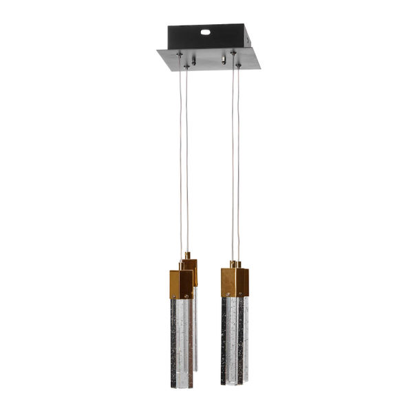 LÁMPARA CANDIL LED 80 X 30 X 30 CM DORADO