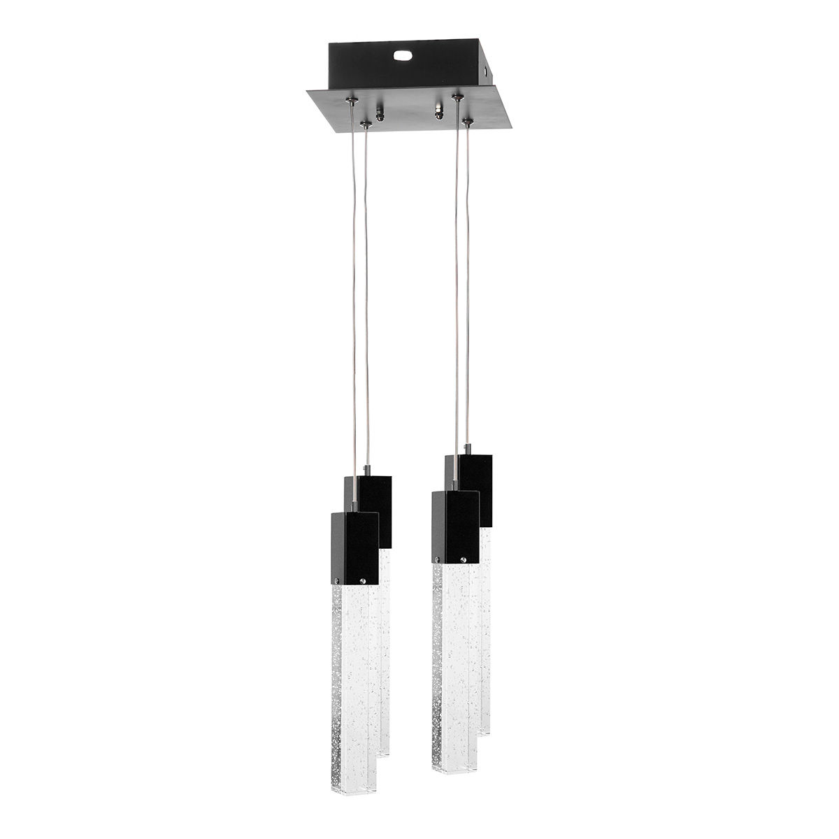 Lámpara candil led 70 x 20 x 20 cm negro