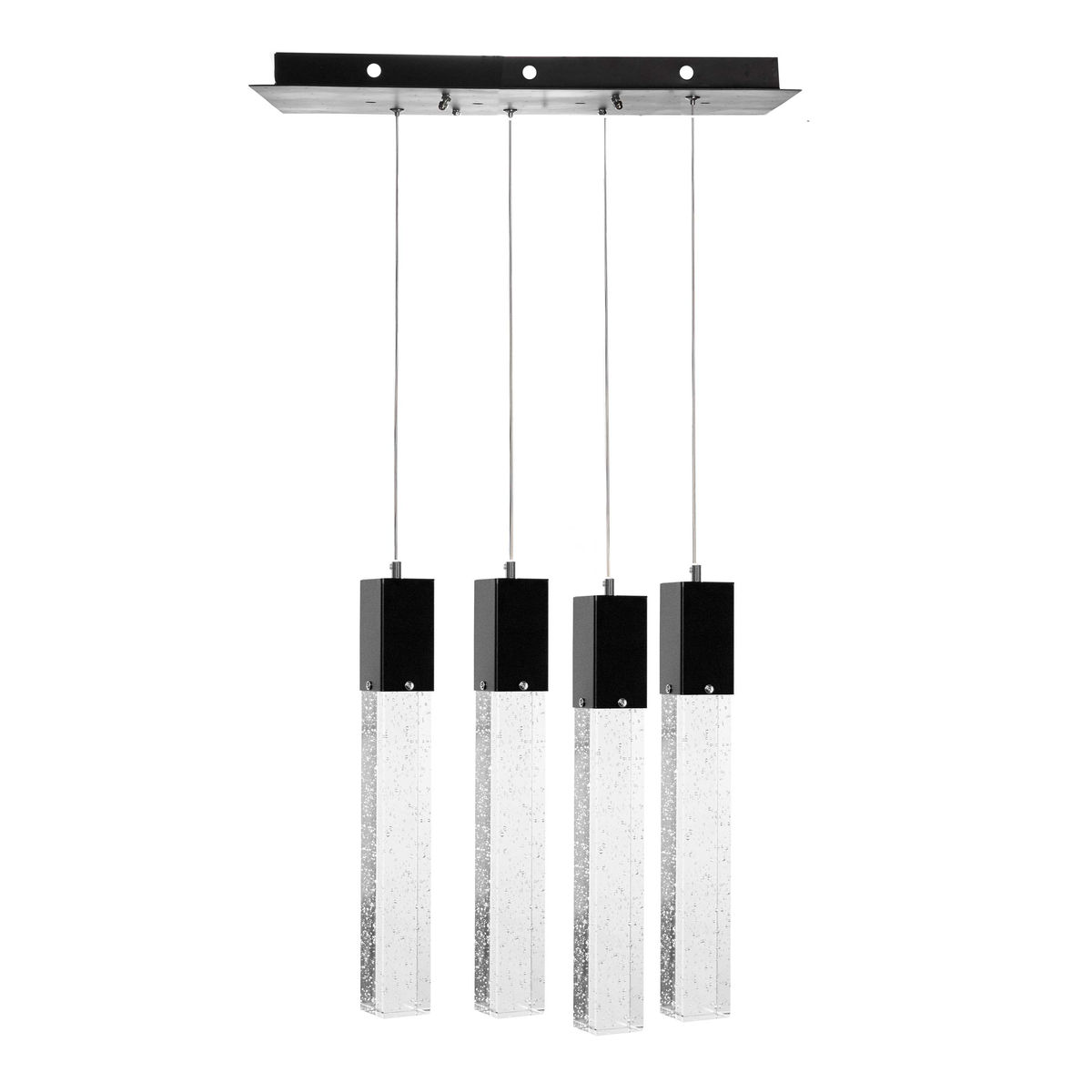 Lámpara candil led 80 x 60 x 12 cm negro