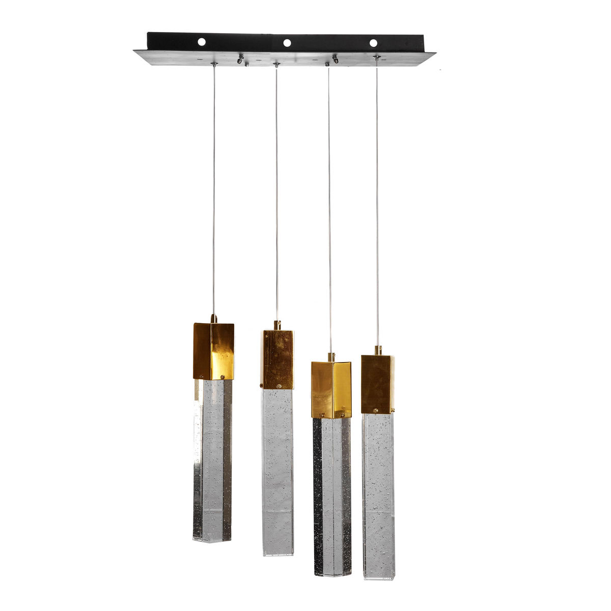 Lámpara candil led 80 x 60 x 12 cm dorado