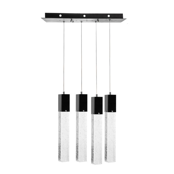 LÁMPARA CANDIL LED 70 X 12 X 50 CM NEGRO