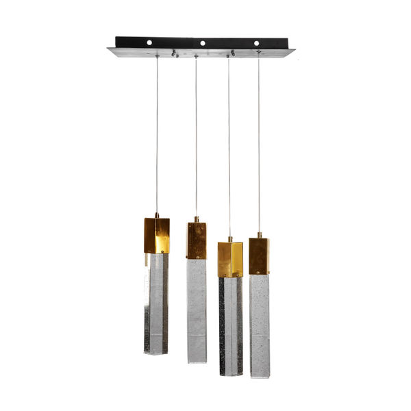 LÁMPARA CANDIL LED 70 X 12 X 50 CM DORADO