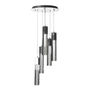 LÁMPARA CANDIL LED 1.20 M X 30 CM CROMO