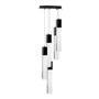 LÁMPARA CANDIL LED 1 M X 20 X 20 CM NEGRO