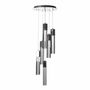 LÁMPARA CANDIL LED 1.20 M X 40 CM CROMO