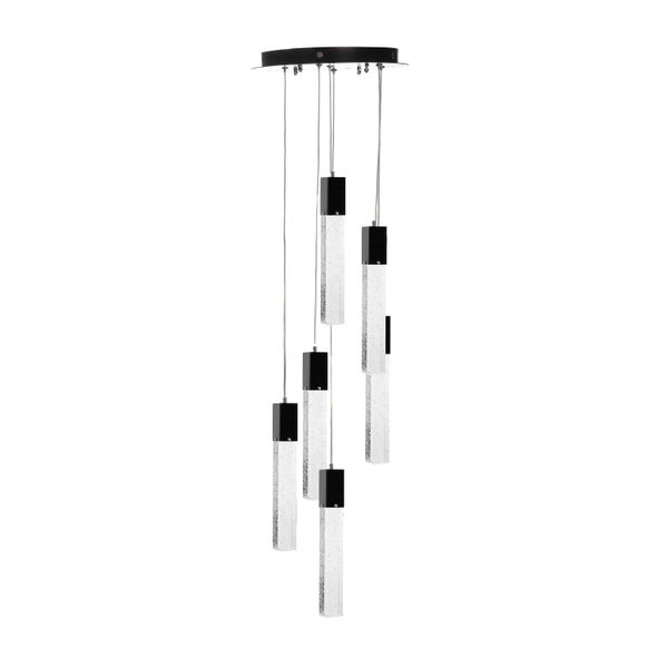LÁMPARA CANDIL LED 1 M X 30 CM NEGRO
