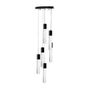 LÁMPARA CANDIL LED 1 M X 30 CM NEGRO