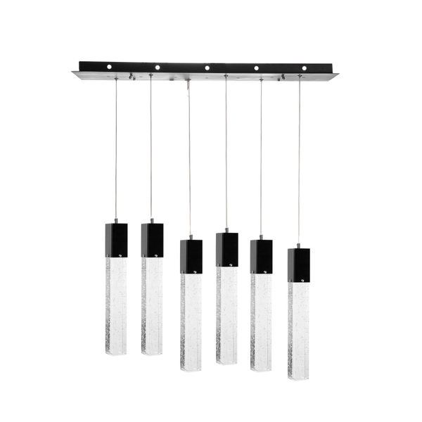 LÁMPARA CANDIL LED 70 X 12 X 60 CM NEGRO