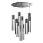 LÁMPARA CANDIL LED 1.20 M X 50 CM PLATA