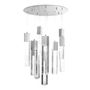LÁMPARA CANDIL LED 1.20 M X 50 CM CROMO