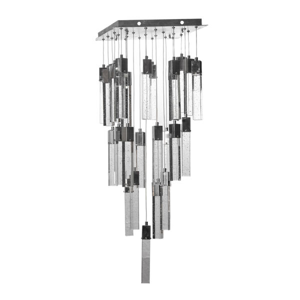 LÁMPARA CANDIL LED 1.40 M X 40 X 40 CM CROMO