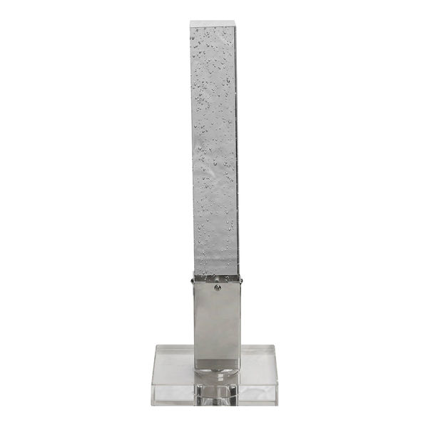 LÁMPARA DE MESA LED 28 X 14 X 14 CM CROMO