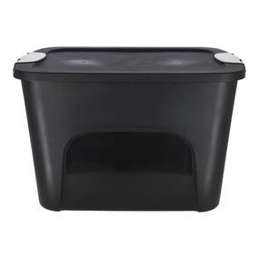 Cubo de basura inteligente automático negro de 13 galones con tapa para  cocina, oficina, dormitorio, cubo de basura y más, cuerpo grueso de acero