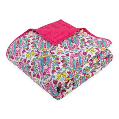 QUILT SET INDIVIDUAL VIRGENCITA FLORES