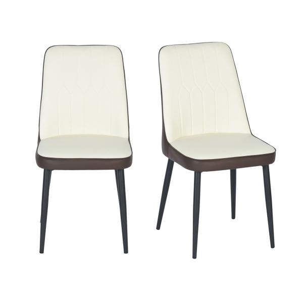 SILLAS PARA COMEDOR LETTE CAFÉ MARRÓN 2 PIEZAS 86 X 43 X 55 CM