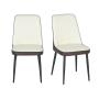 SILLAS PARA COMEDOR LETTE CAFÉ MARRÓN 2 PIEZAS 86 X 43 X 55 CM
