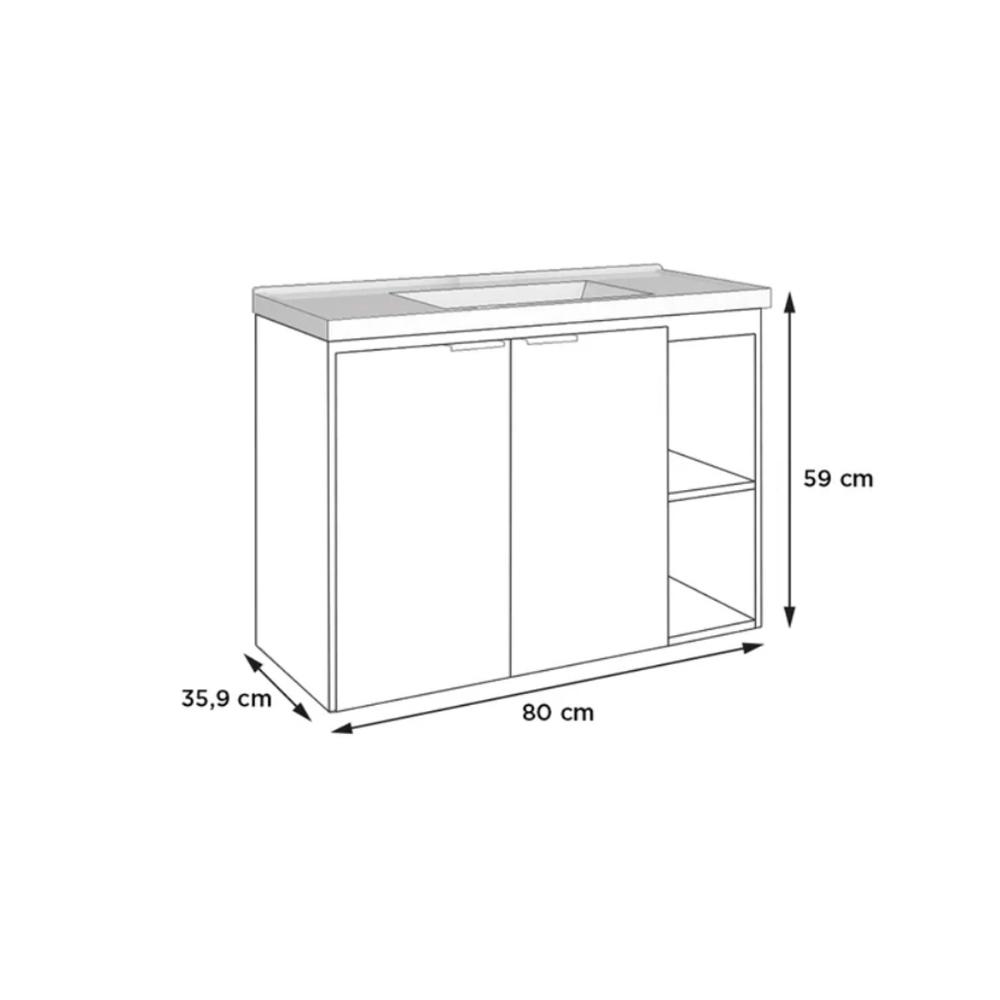 MUEBLE PARA BAÑO ASTER CON LAVAMANOS | The Home Depot México