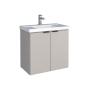 MUEBLE PARA BAÑO FLOTANTE ASTER 24" BEIGE MDP CON LAVABO