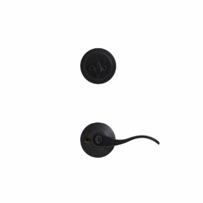 COMBO DE MANIJA NOGAL Y CERROJO SENCILLO 12K REVERSIBLE NEGRO