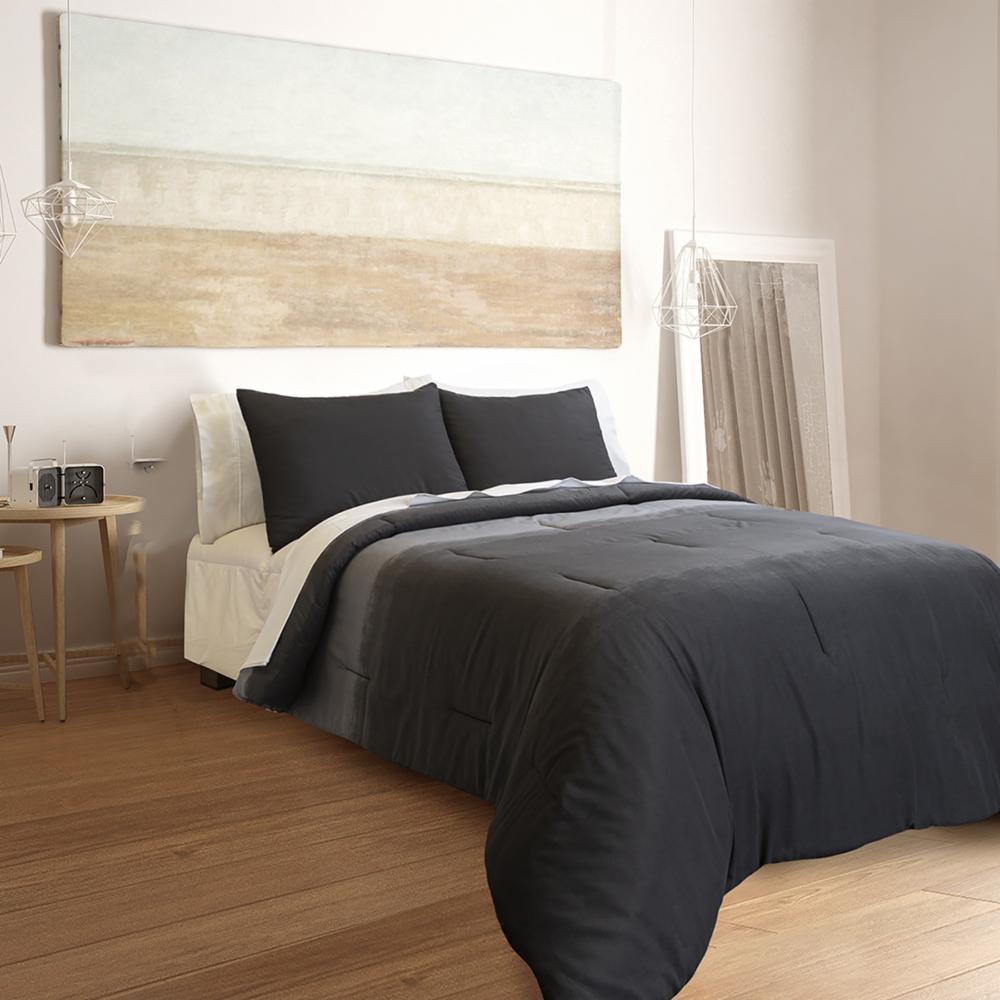 Set de edredon king 100% algodón kris black