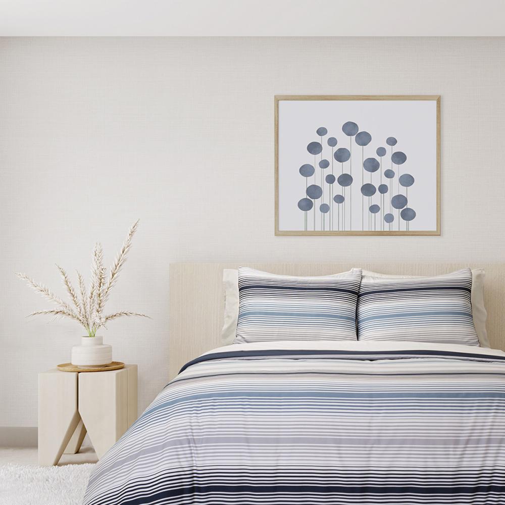 Set de edredon full queen 100% microfibra aldo navy