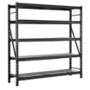 ESTANTE DE ACERO PARA CARGAS PESADAS NEGRO 229 X 61 X 229 CM