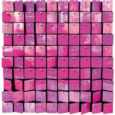 PANEL DECORATIVO 4D DE LENTEJUELAS, 60PZ DE 30X30CM, DECORACION DE FIESTAS