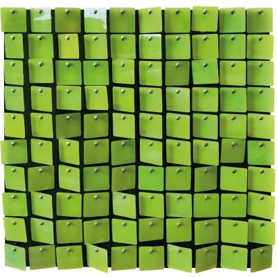 PANEL DECORATIVO 4D DE LENTEJUELAS, 60PZ DE 30X30CM, DECORACION DE FIESTAS