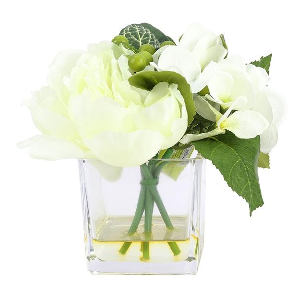 RAMO MEDIANO PEONIAS,HORTENCIAS Y BAYAS