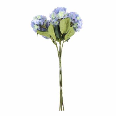 RAMILLETE HORTENSIA FRANCESA AZUL/LAVANDA/CREMA 78CM. SET DE 6 VARAS.
