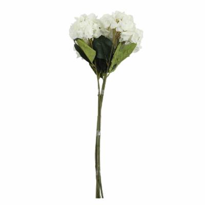 RAMILLETE DE HORTENSIAS FRANCESAS BLANCAS 78CM D 16CM.SET 6 VARAS