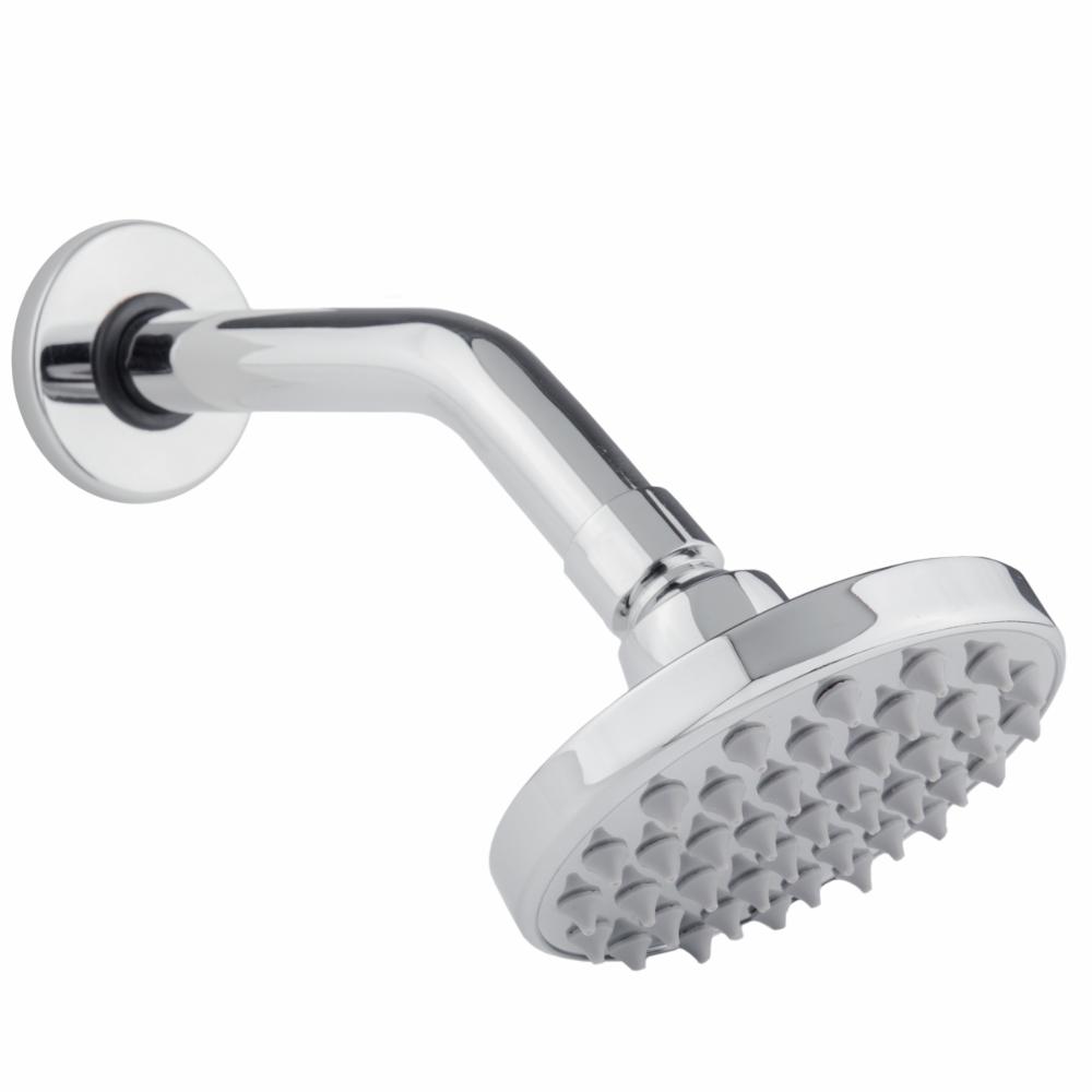 Regadera redonda con brazo y chapetón