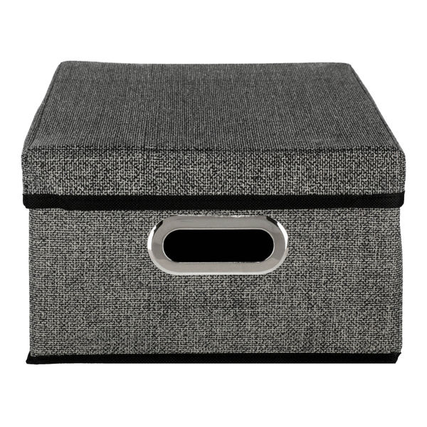 Household Essentials Cajas organizadoras de cajones profundos estrechos  negros para almacenamiento | Juego de 2 piezas