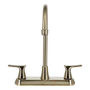 MEZCLADORA PARA COCINA BRASILIA 8" DORADO CEPILLADO