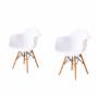 SET 2 SILLAS MILES BLANCA