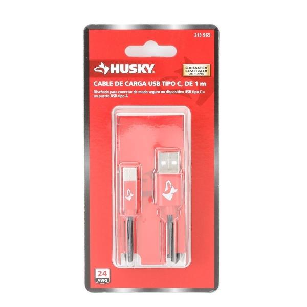 CABLE DE CARGA USB TIPO C DE 1 METRO HUSKY