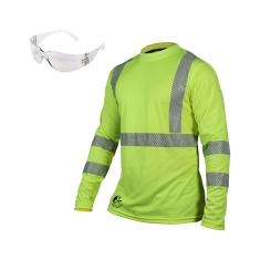 JYRSA KIT PLAYERA AMARILLA MANGA LARGA CON LENTE SENADOR CLARO. TALLA GRANDE