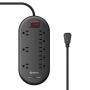 MULTICONTACTO DE 8 SALIDAS HORIZONTALES CON DOBLE CARGADOR USB Y CARGADOR USB C PD