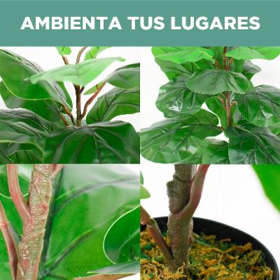 Planta Artificial Neytron Con Maceta Monstera Tree 75 Cm