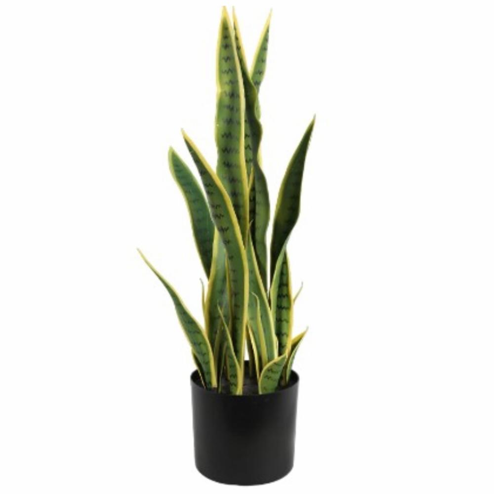 Planta artificial sansevieria (lengua de suegra) decorativa neytron 72 cm de largo incluye maceta