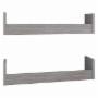 PLAYCON 2 REPISAS ESTANTES FLOTANTES 60 CM (GRIS)