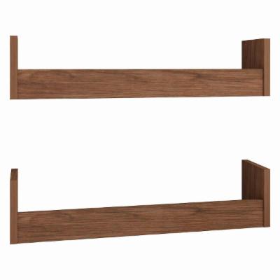 PLAYCON 2 REPISAS ESTANTES FLOTANTES 60 CM (NOGAL)