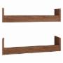 PLAYCON 2 REPISAS ESTANTES FLOTANTES 60 CM (NOGAL)