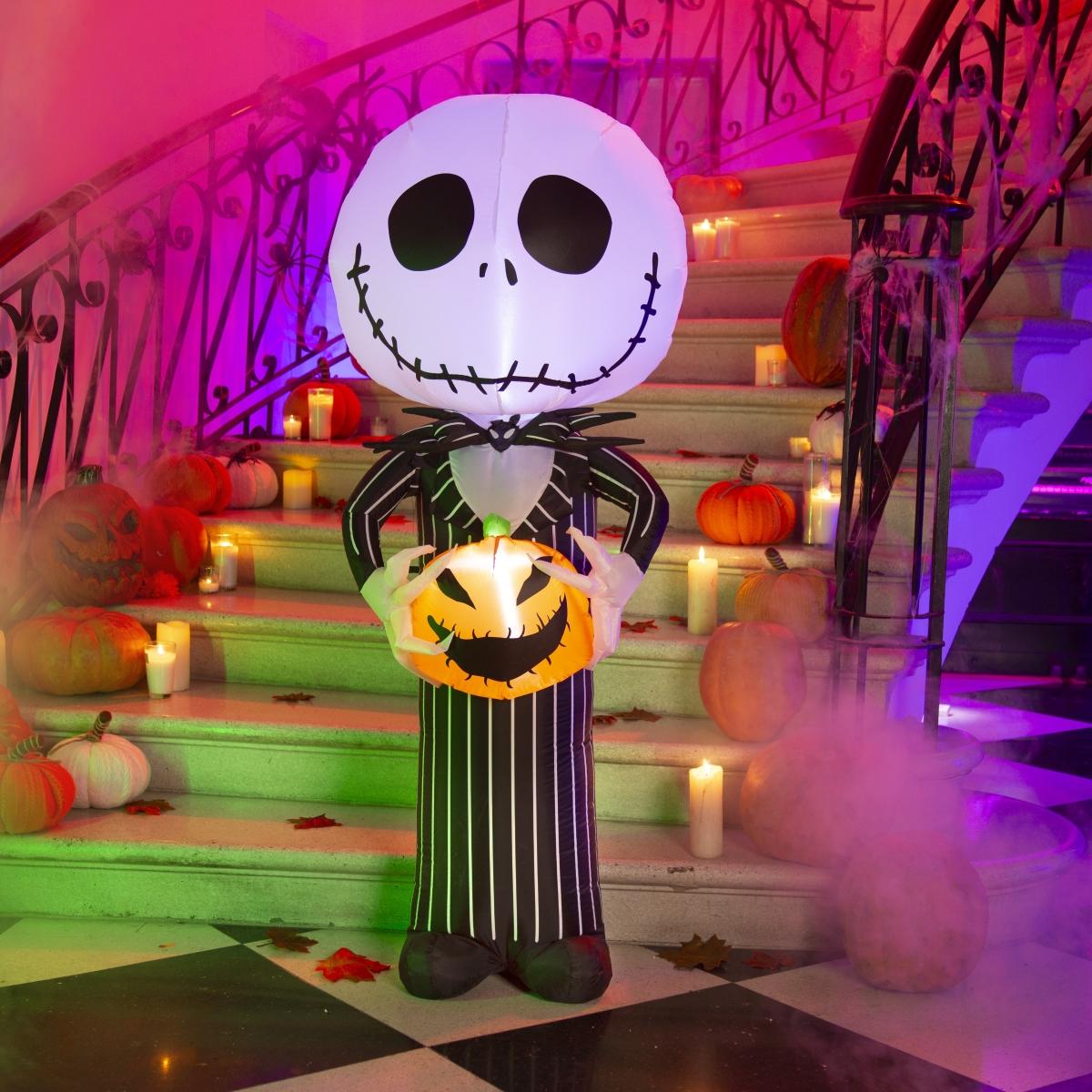 Inflable jack skellington 1.52 m con luz