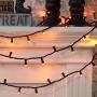 SERIE DE 100 LUCES LED NARANJA 6.44 M
