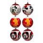 SET DE 9 ESFERAS NAVIDEÑAS CON PERSONAJES DE DISNEY MULTICOLOR 8 CM