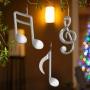 COLGANTE SILHOUETTE NOTAS MUSICALES PLATA 33 CM DISPONIBLE EN 3 DIFERENTES DISEÑOS